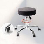 Surgical Stool - Adjustable Stainless Steel Leather Lift Chair for Hospital Lab Salon