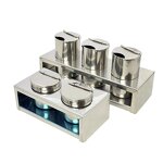 Stainless Steel Sterilizer Cup - Iodophor Bottle Holder Alcohol Glass Container