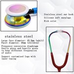 Medical Stethoscope - Professional Double Head Double Side Gold Plated Stainless Steel
