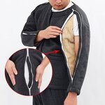 Nursing Gowns - Full-open Fleece Lined Zippers for Fracture Recovery Patients