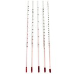 Glass Thermometer - Red Water Kerosene 0-100 Degree for Industrial Lab School Use