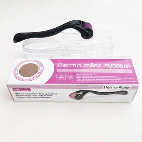 Derma Roller - 540 Needle 0.2mm~3.0mm Microneedling Skin Care Black Handle