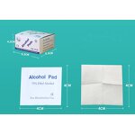 Alcohol Wet Wipes - Medical Grade Disposable 75% Ethyl Sterile Non-Woven Pad