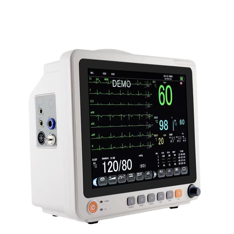 Vital Signs Monitor - Portable Medical Ambulance 6 Parameter Machine with Trolley