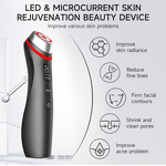 5-color Light Beauty Device - EMS Microcurrent Vibration Red Blue Pore Care Hand Held