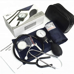 Aneroid Sphygmomanometer - Accurate Manual BP Machine with Single/Dual Head Stethoscope