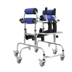 Pediatric Rollator Walker - Anti-Rollover Lower Limb Training Walking Aids for Hemiplegia