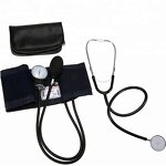 Arm Sphygmomanometer - Manual Aneroid Palm Type BP Meter with Stethoscope