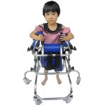 Pediatric Rollator Walker - Anti-Rollover Lower Limb Training Walking Aids for Hemiplegia