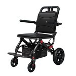 Folding Wheelchair - Portable 12-inch with Shopping Cart for Elderly Care