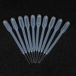 Pasteur Pipette - 10ul Disposable Plastic Medical Laboratory Fine Tip Transfer Dropper
