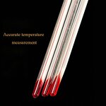Glass Thermometer - Red Water Kerosene 0-100 Degree for Industrial Lab School Use