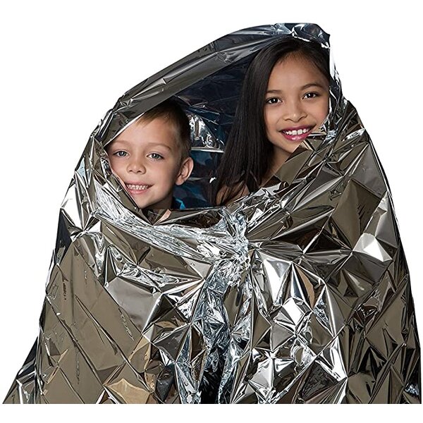 Emergency Blanket - Lifesave Dry Thermal Mylar Foil for Outdoor First Aid