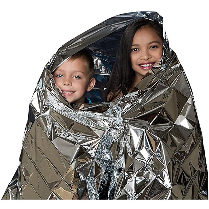 Emergency Blanket - Lifesave Dry Thermal Mylar Foil for Outdoor First Aid