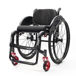 Manual Wheelchair - Super Large Carbon Grain Rigid Hard Back for Super Fat People