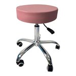 Surgical Stool - Adjustable Stainless Steel Leather Lift Chair for Hospital Lab Salon