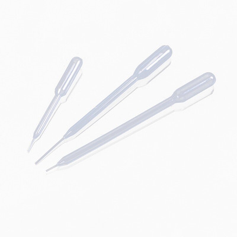 Pasteur Pipette - 10ul Disposable Plastic Medical Laboratory Fine Tip Transfer Dropper