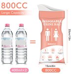 Disposable Urine Bag - PVC Adult Economic Portable Travel Emergency Collection Bag