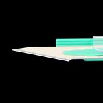 Surgical Scalpel - Medical Standard Safety Sterile Disposable 14 Stainless Carbon Steel Blade