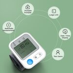 Wrist BP Monitor - CE ISO Approved Electronic Sphygmomanometer Digital Meter