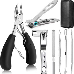 Nail Nipper Set - Portable Professional 7 Pieces for Hands Feet Repair Gift