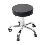 Surgical Stool - Adjustable Stainless Steel Leather Lift Chair for Hospital Lab Salon
