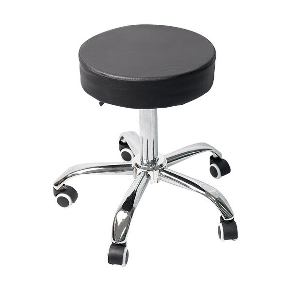 Surgical Stool - Adjustable Stainless Steel Leather Lift Chair for Hospital Lab Salon