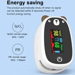 Pediatric Pulse Oximeter - Bear Baby Handheld TFT Spo2 Infant Heart Rate Monitor