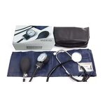 Arm Sphygmomanometer - Manual Aneroid Palm Type BP Meter with Stethoscope