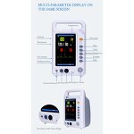 Patient Monitor - Hospital Emergency Portable Mini Ambulance Multiparameter Monitor