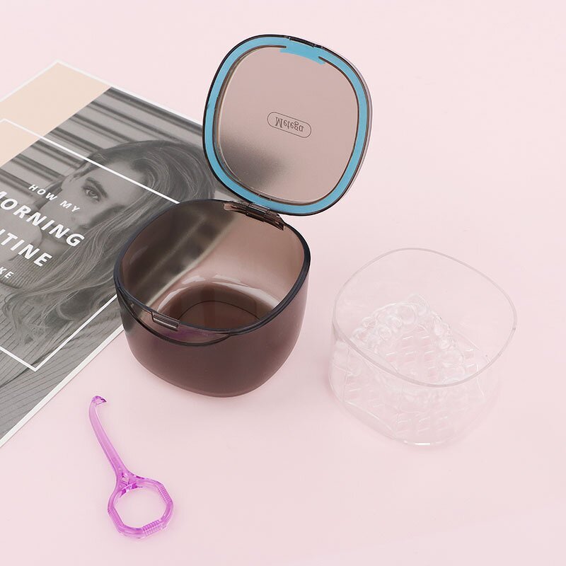 Dental Retainer Case - Colorful Plastic Storage Aligner for Orthodontic Braces