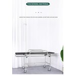 Ambulance Stretcher - Hospital Emergency Stainless Steel Trolley Patient Transfer Bed