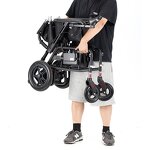 Electric Wheelchair - Best Shunchang SC-408 Portable Aluminum Foldable Bariatric 17.5kg