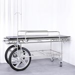 Ambulance Stretcher - Hospital Emergency Stainless Steel Trolley Patient Transfer Bed