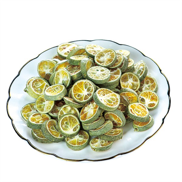 金桔片工厂-冻干青金桔草本茶