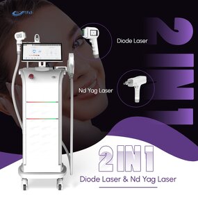 2-in-1 Diode Laser Machine - Smart Android 755/808/1064/940nm Nd Yag Hair Removal