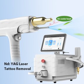 Q Switch Nd Yag Laser - Eyebrow Washing Acne Treatment Tattoo Removal Machine