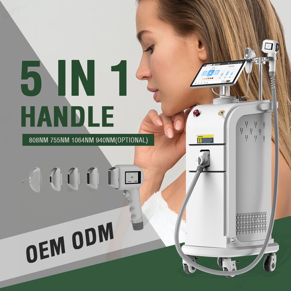 Vertical Diode Laser Machine - 755/808/1064nm 1200/1500W Salon Epilation Device