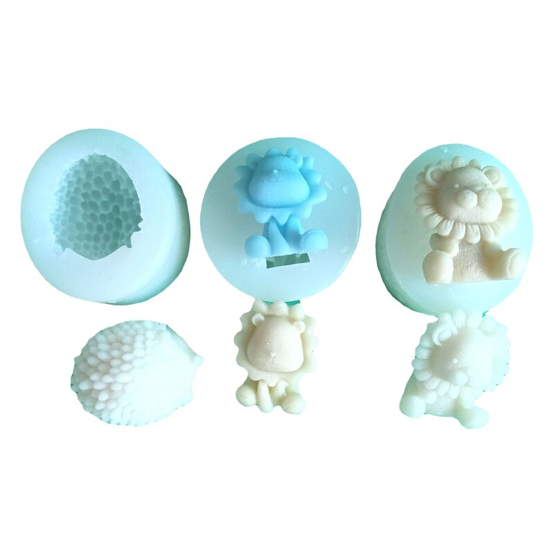 Animal Mold Manufacturer - Eco-Friendly Hedgehog Lion Silicone for Cake & Candle DIY