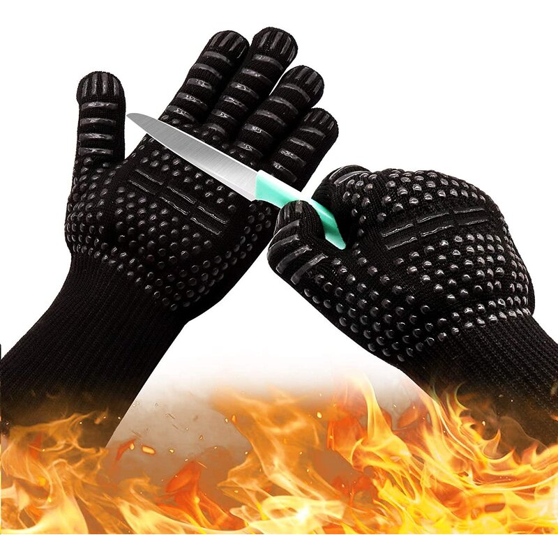 BBQ Gloves Manufacturer - Suppliers Kitchen Oven Extreme Heat Resistant Grill Cooking Gloves