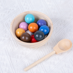 Educational Toy Manufacturer - Hot Sale Balls in Cups Wooden Sorter Game 12 Balls Color Sorting