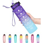 Water Cup Manufacturer - Plastic Tritan Sports 1L Large Capacity Straw Portable