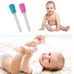 Medicine Dropper Manufacturer - Baby Liquid Droppers Silicone 5 ml Clear with Bulb Tip