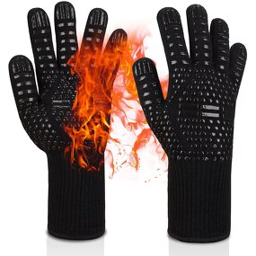 BBQ Gloves Manufacturer - Wholesale 932F Heat Resistance Extreme Protection Aramid Oven Mitts