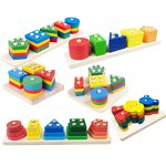 Wooden Toy Manufacturer - High Quality Mini Size Color Shape Recognition Shapes Sorter Montessori