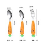 Cutlery Set Manufacturer - Baby Feeding Utensils Cartoon Fork Spoon Kid Tableware