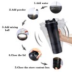 Shaker Bottle Manufacturer - New Design Leakproof Custom Logo Sports for Protein Powder