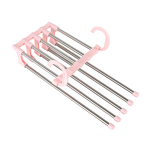 Clothes Hanger Manufacturer - Hot Sales Skirt Multi-functional 5 in 1 Trouser Storage Rack