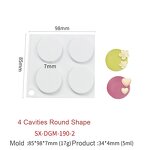 Silicone Mold Manufacturer - 24-Cavity Round for French Dessert Pastry & Cake