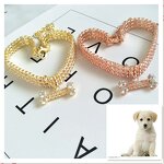 Dog Necklace Manufacturer - Custom High Quality Fashion Luxury Zircon Bone